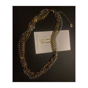 Handmade Hypoallergenic and Water resistant Dual-Tone Chain Necklace